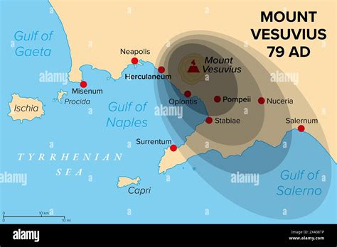 Eruption of Mount Vesuvius in 79 AD .